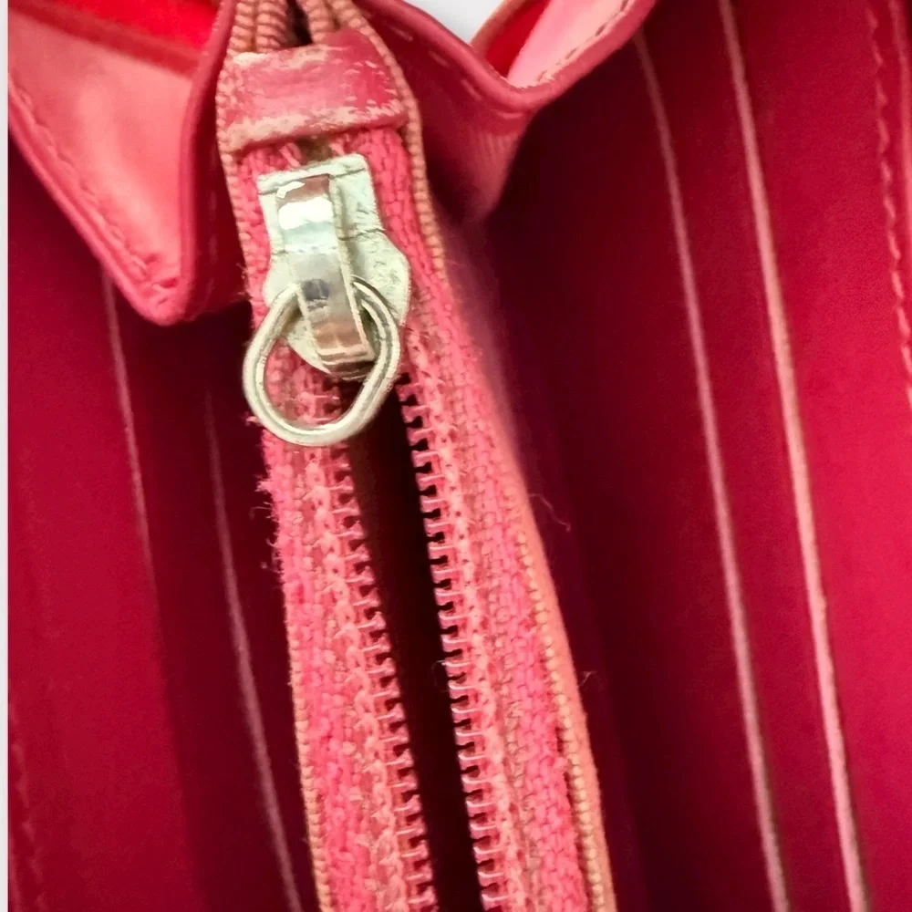 Chanel Matelassé Patent Long Wallet Pink-Orange | Authentic COA + NFT